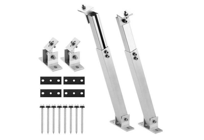 ZMH Balkonkraftwerk Halter - 36-68CM erstellbar Set Solarpanel Halterung Solarmodul-Halterung, (1-tlg., 100W-400W Solarpanel 0-30° Einstellbarer Winkel Dachhalterungen) von ZMH