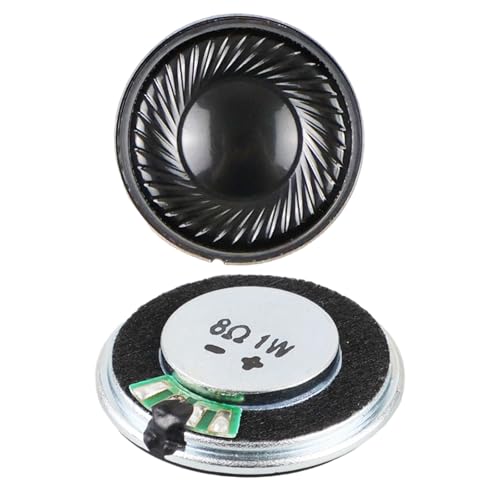 2 x 28 mm Hörner, 8 Ohm, 1 W, Lautsprecher, klare Höhen und satte Tiefen für Hörhörner zu Hause von ZMYING
