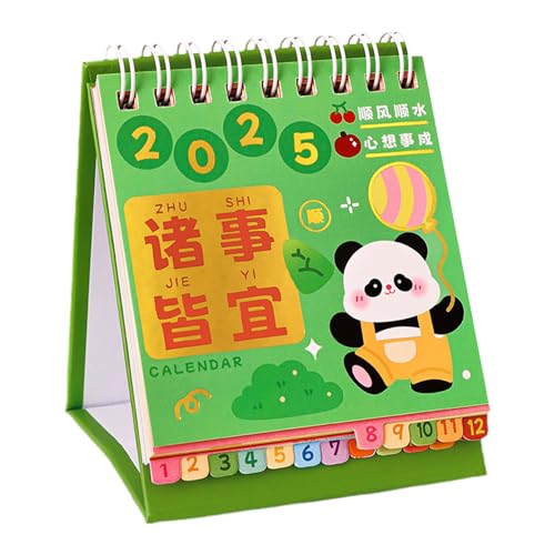 2025 Cartoon Tischkalender 17 Monate Referenz von August 2024 bis Dezember 2025 für Schüler Lehrer Monatliche Planung von ZMYING