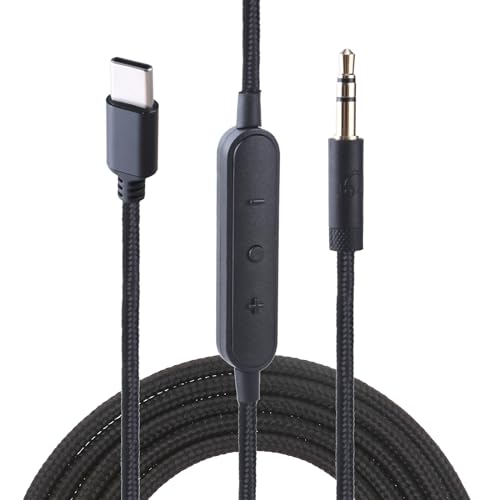 ZMYING Langlebiges USB-C-Kabel, Typ C-Stecker auf 3,5-mm-Stecker, Adapter-Verlängerungskabel für 1000 x M5/1000 x M4/9500/9600 Kopfhörer von ZMYING