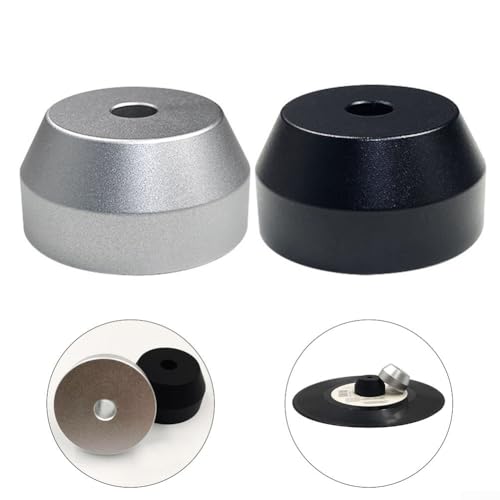 7 Zoll Vinyl Record Plattenspieler 45 RPM Center Adapter für den Heimgebrauch und professionelle DJs (Silber) von ZMdooreasy