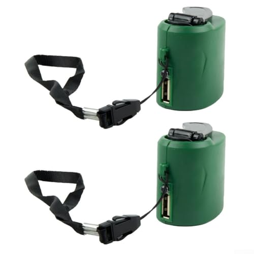 USB-Handkurbel-Ladegerät, 2 Stück, tragbarer Dynamo für Handys, unverzichtbar für Reisen und Outdoor-Aktivitäten von ZMdooreasy