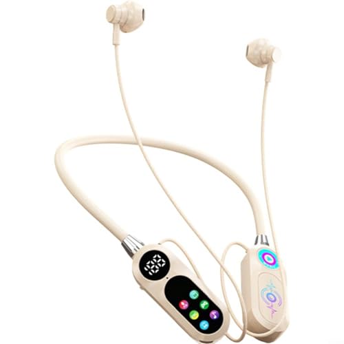 ZMdooreasy Kabellose Soundkarte, Live-Übertragung, Kopfhörer, mit Display für 100 Stunden Spielzeit, Geräuschunterdrückung, 10 m Reichweite (Hauttöne) von ZMdooreasy
