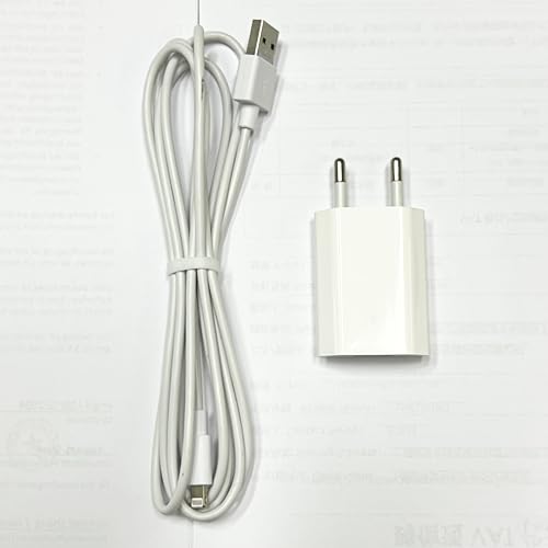 Phone Ladegerät, 2er-Pack 5V/1A USB Ladegerät für Ladekabel, Slim Ladestecker Netzteil Adapter für Phone 14/13/12/11/XR/8, Smartphone Charger Bluetooth Kopfhörer mit USB Ladekabel 2M Phone Ladegerät, 2er-Pack 5V/1A USB Ladegerät für Ladekabel, Slim Ladestecker Netzteil Adapter für Phone 14/13/12/11/XR/8, Smartphone Charger Bluetooth Kopfhörer mit USB Ladekabel 2M von ZNBTCY