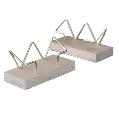 Visitenkartenhalter 2 Pcs Visitenkarte Box Holz Visitenkarte Halter Schreibtisch Büro Dekoration Karte Fall Für Büro(Beige) von ZNTIHZ