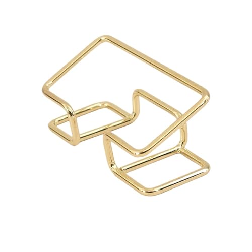 Visitenkartenhalter 2 Pcs Visitenkarte Display Halter Metall Desktop Minimalistischen Organizer for Büro Arbeitsplatte Für Büro(Gold) von ZNTIHZ