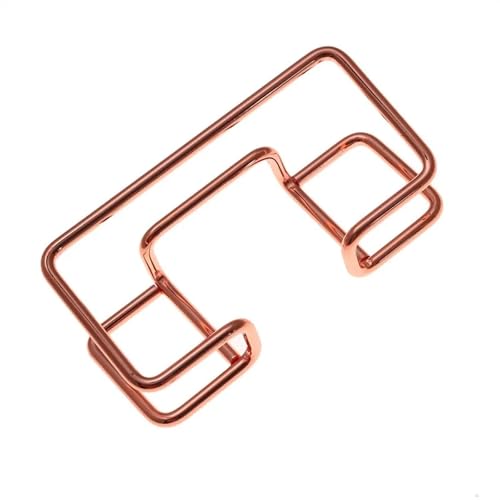 Visitenkartenhalter 2 Pcs Visitenkarte Display Halter Metall Desktop Minimalistischen Organizer for Büro Arbeitsplatte Für Büro(Rose Gold) von ZNTIHZ