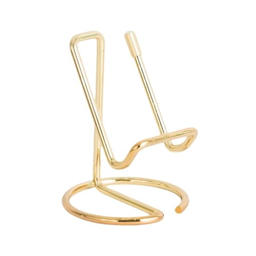 Visitenkartenhalter 2 Pcs Visitenkarte Display Halter Metall Desktop Visitenkarte Halter Name Karte Display Stand for Büro Desktop Für Büro(Gold) von ZNTIHZ