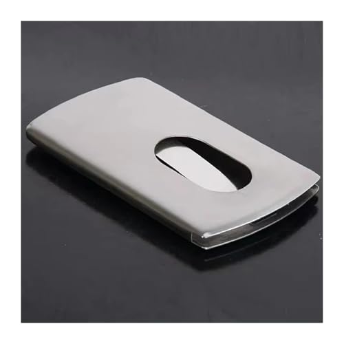 Visitenkartenhalter 2 Pcs Visitenkartenhalter Edelstahl Bargeld Bankkarte Fall Hand Gebürstet Metall ID Name Karte Fall Für Büro von ZNTIHZ