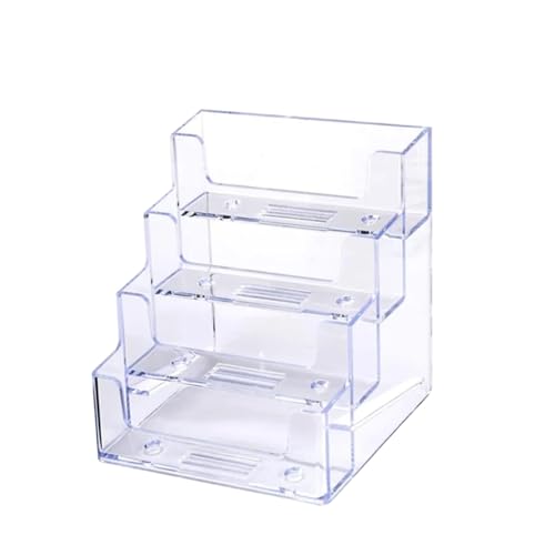 Visitenkartenhalter 2PC 4-Zellen-Visitenkartenhalter Kreative transparente Kartenaufbewahrungsbox Geschäftsvolumen, Visitenkartenbox Für Büro Visitenkartenhalter 2PC 4-Zellen-Visitenkartenhalter Kreative transparente Kartenaufbewahrungsbox Geschäftsvolumen, Visitenkartenbox Für Büro von ZNTIHZ