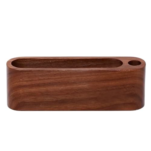 Visitenkartenhalter 3 Pcs Holz Karte Halter Mit Stift Slot Business Organizer Büro Schreibtisch Name Karte Display Stand Memo Karten Stehen Für Büro(Dark Brown B) von ZNTIHZ