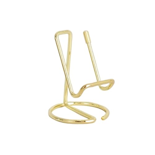 Visitenkartenhalter 3 Pcs Nette Karte Halter Metall Papier Organizer Binder Clip Display Büro Business for Männer Frauen Für Büro(Gold) von ZNTIHZ