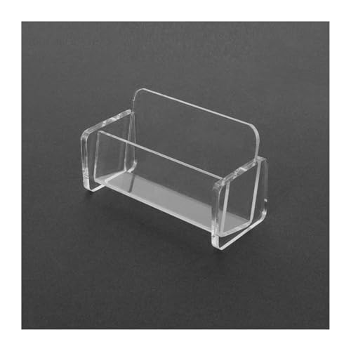 Visitenkartenhalter 3-teiliger Visitenkartenhalter, kreativer Desktop-Visitenkarten-Aufbewahrungskartenständer, passend for 50–70 Visitenkarten Für Büro(Clear) von ZNTIHZ