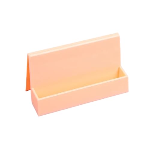 Visitenkartenhalter 4 Pcs Kreative Visitenkarte Halter Desktop Karte Lagerung Box Display Stand Business Ausstellung Rack Für Büro(Orange) von ZNTIHZ
