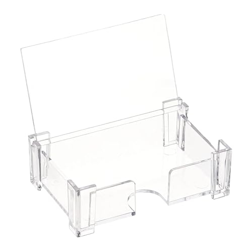 Visitenkartenhalter 4 Stück transparente Plastikkarten-Sammelbox, Aufbewahrungsbox, Kartenbox, Visitenkartenbox Für Büro Visitenkartenhalter 4 Stück transparente Plastikkarten-Sammelbox, Aufbewahrungsbox, Kartenbox, Visitenkartenbox Für Büro von ZNTIHZ