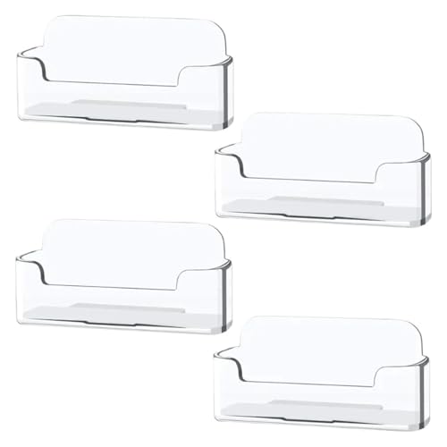 Visitenkartenhalter 4er-Pack transparenter Visitenkartenhalter aus Kunststoff, Visitenkarten-Display for den Schreibtisch, Visitenkartenständer Für Büro Visitenkartenhalter 4er-Pack transparenter Visitenkartenhalter aus Kunststoff, Visitenkarten-Display for den Schreibtisch, Visitenkartenständer Für Büro von ZNTIHZ
