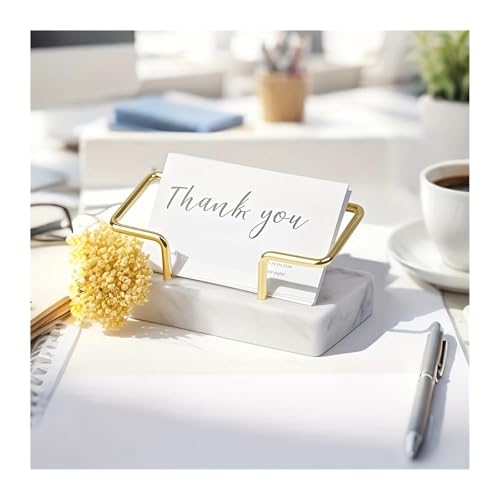 Visitenkartenhalter Eleganter Marmor-Kartenhalter mit goldenem Metallrahmen, Desktop-Kartenhalter for Meetings Für Büro Visitenkartenhalter Eleganter Marmor-Kartenhalter mit goldenem Metallrahmen, Desktop-Kartenhalter for Meetings Für Büro von ZNTIHZ