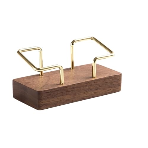 Visitenkartenhalter Visitenkartenhalter Büro Schreibtisch Displayständer Memo Counter Zubehör Tischregal Holzkartenhalter Für Büro(Color 01) von ZNTIHZ
