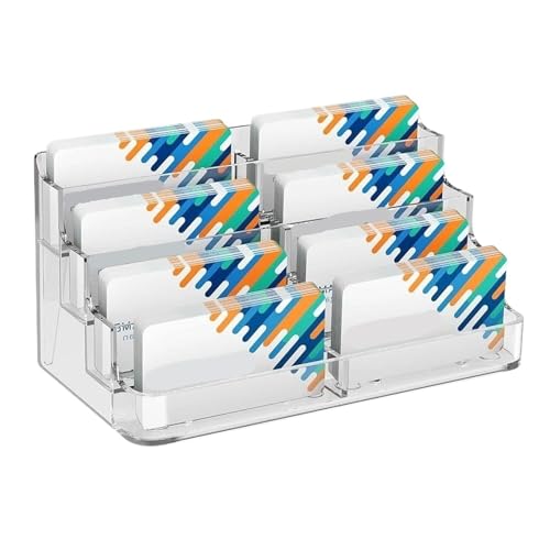 Visitenkartenhalter Visitenkartenhalter Desktop-Display-Ständer Klar Kunststoff Organizer Mit 8 Taschen Karte Rack Für Büro Visitenkartenhalter Visitenkartenhalter Desktop-Display-Ständer Klar Kunststoff Organizer Mit 8 Taschen Karte Rack Für Büro von ZNTIHZ