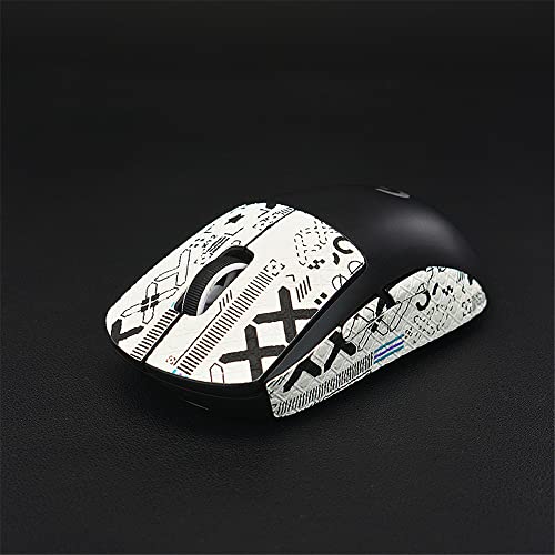 Maus Grip Tape Kompatibel für Logitech G Pro X Superlight, Anti-Rutsch Gaming Maus Aufkleber Haut Mäuse Grip Tape Sticky Schweiß resistent Ultra-dünne Maus Paste Pads Aufkleber (HZ-W-XX) von ZOANCC