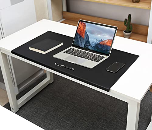 Weiche Büro-Schreibtischunterlage – Laptop-Schreibunterlage – Schreibtischunterlage für Zuhause – PU-Leder Schreibtischunterlage – Schreibtischschutz – erweitertes Mauspad – mit Kantenschutz von ZOCIS