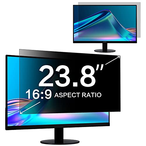 ZOEGAA Computer Monitor Sichtschutz 23.8 Zoll Seitenverhältnis 16:9, Anti Blaulicht Monitor Blickschutzfolie 23.8 Zoll und Abnehmbarer Monitor Sichtschutzfolie für HP/Dell/Acer/Samsung/Lenovo/Toshiba von ZOEGAA