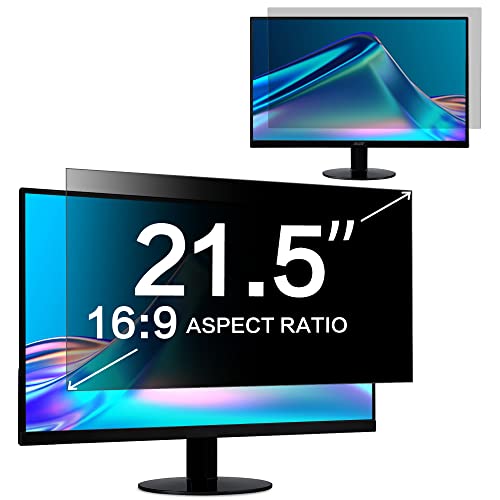 ZOEGAA Monitor Blickschutzfilter 21.5 Zoll 16:9 für 21.5" Hp Dell Acer Lenovo Asus,Anti Blaulicht Blendschutz Computer Blickschutzfolie 21.5 Zoll und Abnehmbarer Sichtschutzfolie Monitor 21.5 Zoll von ZOEGAA