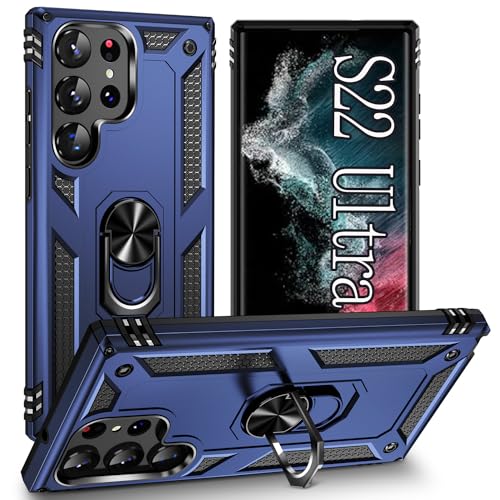 ZOEII case for S22 Ultra Case, Shockproof, Scratch-Resistant Mobile Phone Case, Anti-Fingerprint Drop Protection, Soft TPU Case, for Galaxy S22 Ultra Case blau von ZOEII