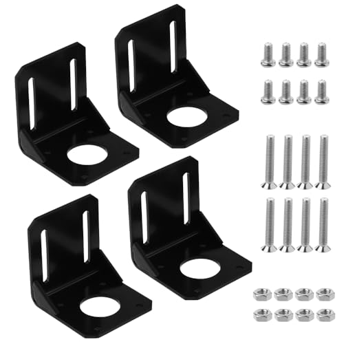 ZOESURE 4 Stück Schrittmotor Halterun, Schrittmotor Montagehalterung, 3D Drucker Schrittmotor Stahl Halterung mit Schrauben ZOESURE 4 Stück Schrittmotor Halterun, Schrittmotor Montagehalterung, 3D Drucker Schrittmotor Stahl Halterung mit Schrauben von ZOESURE