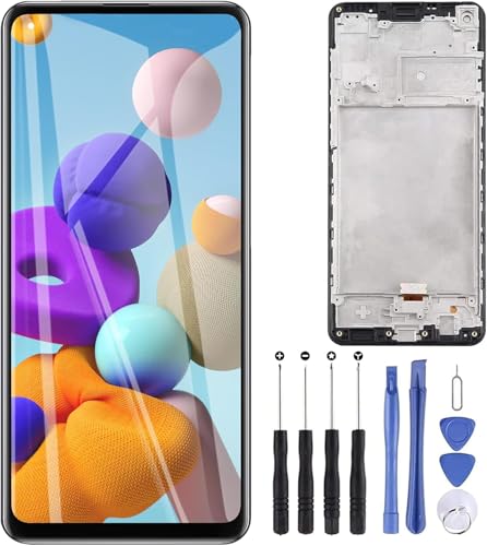 ZOETEC Bildschirm Ersatz für Samsung Galaxy A21s 6,5 Zoll SM-A217F, SM-A217M, SM-A217N LCD Display Touchscreen Digitizer Vollmontage mit Rahmen, Reparaturwerkzeug-Set (Schwarz mit Rahmen) ZOETEC Bildschirm Ersatz für Samsung Galaxy A21s 6,5 Zoll SM-A217F, SM-A217M, SM-A217N LCD Display Touchscreen Digitizer Vollmontage mit Rahmen, Reparaturwerkzeug-Set (Schwarz mit Rahmen) von ZOETEC