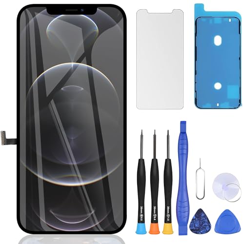 ZOETEC Display für iPhone 12 Pro Max Incell LCD Bildschirm Ersatz Touch Digitizer Montage, mit Reparaturwerkzeug, gehärtetes Glas, wasserdicht Klebstoff ZOETEC Display für iPhone 12 Pro Max Incell LCD Bildschirm Ersatz Touch Digitizer Montage, mit Reparaturwerkzeug, gehärtetes Glas, wasserdicht Klebstoff von ZOETEC