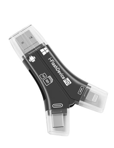 Kartenleser USB2.0 SD Kartenleser 3 in 1 kartenlesegerät die Beide SD TF-Speicher Gleichzeitig Liest Kompatibel für Jäger Jagd Jagdkamera Kompatibel mit iPhone/Android/Windows(Schwarz) von ZOIOT