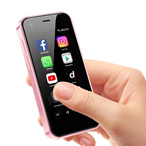 ZOKOE Mini Handy,Kinder Smartphone, 3G Android 9.0 Dual SIM Quad Core 2GB RAM 16GB ROM 5.0MP,Handy ohne vertrag(Rosa) von ZOKOE