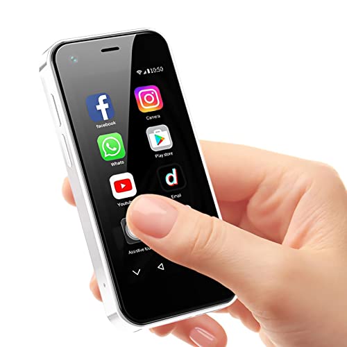 ZOKOE Mini Handy,Kinder Smartphone, 3G Android 9.0 Dual SIM Quad Core 2GB RAM 16GB ROM 5.0MP,Handy ohne vertrag(Weiß) von ZOKOE