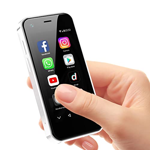 ZOKOE Mini Handy,Kinder Smartphone, 3G Android 9.0 Dual SIM Quad Core 2GB RAM 16GB ROM 5.0MP,Handy ohne vertrag (XS13-Weiß) von ZOKOE