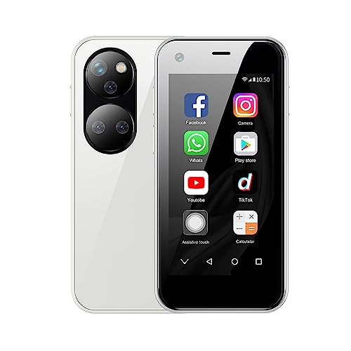 ZOKOE P40 Mini-Handy 2.5" Kinder Telefon Android 9.0 Smart 3G Quad Core 2GB RAM 16GB ROM 5.0MP Dual SIM Kein Vertrag Telefon(Weiß) von ZOKOE