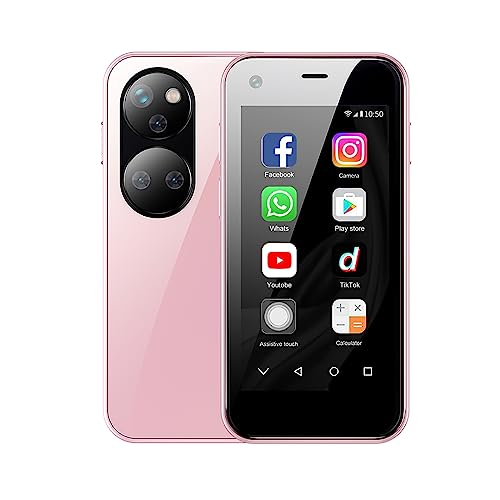 ZOKOE P40 Mini-Handy 2.5" Kinder Telefon Android 9.0 Smart 3G Quad Core 2GB RAM 16GB ROM 5.0MP Dual SIM Kein Vertrag Telefon (Rosa) von ZOKOE