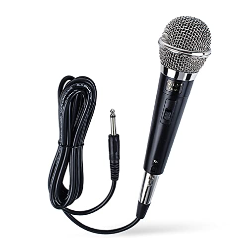 ZONADAH Professionelles Karaoke-Mikrofon Kabelgebundenes, unidirektionales dynamisches Mikrofon mit DREI Meter Kabel für Karaoke-Gesang, öffentliche Rede, Hochzeit, Bühne und Outdoor-Aktivitäten von ZONADAH