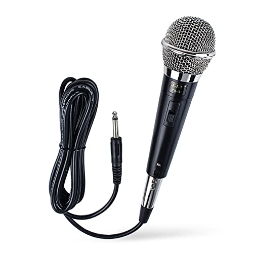 ZONADAH Professionelles Karaoke-Mikrofon Kabelgebundenes, unidirektionales dynamisches Mikrofon mit DREI Meter Kabel für Karaoke-Gesang, öffentliche Rede, Hochzeit, Bühne und Outdoor-Aktivitäten ZONADAH Professionelles Karaoke-Mikrofon Kabelgebundenes, unidirektionales dynamisches Mikrofon mit DREI Meter Kabel für Karaoke-Gesang, öffentliche Rede, Hochzeit, Bühne und Outdoor-Aktivitäten von ZONADAH