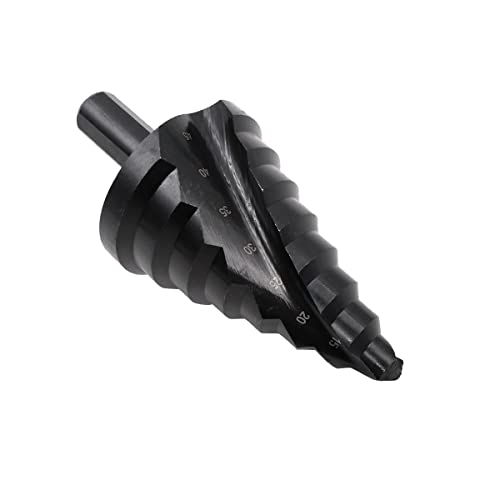 ZONADAH Spiralnitrier-Stufenbohrer Titanbeschichteter Mehrlochschneider 10 mm-45 mm Insgesamt 8 Stufengrößen Lochschneiden, Vergrößern, Blech, PCV, Holzbearbeitung ZONADAH Spiralnitrier-Stufenbohrer Titanbeschichteter Mehrlochschneider 10 mm-45 mm Insgesamt 8 Stufengrößen Lochschneiden, Vergrößern, Blech, PCV, Holzbearbeitung von ZONADAH