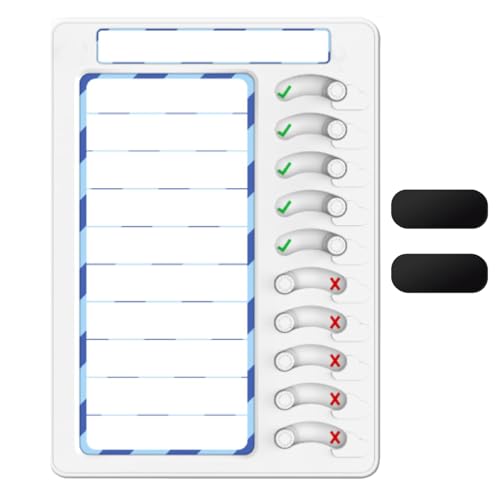 To Do Liste Abwischbar My Chores Checkliste Kinder Magnetische Aufgabenplaner Kinder Mit 10 Sliders, Dry Erase Routine Planer Kinder Planungstafeln von ZONEWD