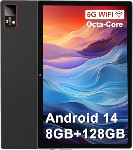 ZONKO Tablet Android 14 Tablets 10 Zoll, 5G WiFi Tablette 8GB RAM+128GB ROM(1TB TF),Tablet Mit Tastatur Maus und Stift, Tablets PC Mit 8-Core T606, 1080FHD,13MP+8MP, 7000mAh,Bluetooth 5.0,GPS- Schwarz von ZONKO
