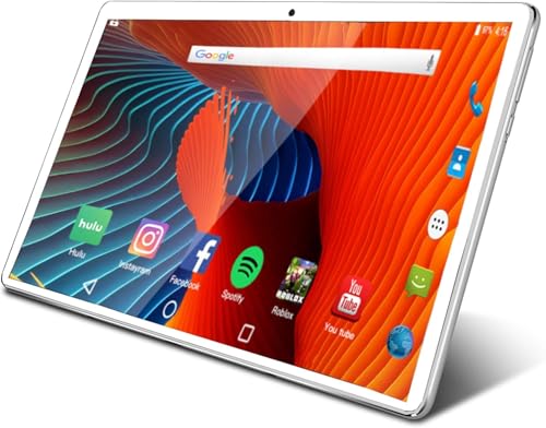 ZONKO Android 14 Tablet 10 Zoll | 8GB RAM 64GB ROM (Erweiterbar 1TB) | Tablette PC 5G WiFi 6 & BT5.0 | Octa-Core 2.0GHz | 7000mAh | Widevine L1| 13+8MP Kamera|Tablet Mit Tastatur, Maus & Stift-Silber von ZONKO