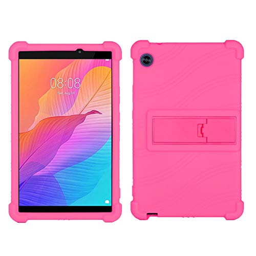 ZONLIN Generisch Hülle für Huawei 2020 C3 BZD-W00 / AL00 8 Zoll Tablet, rutschfeste Stoßfeste Silikon Schutzhülle mit Standfunktion, Rose von ZONLIN