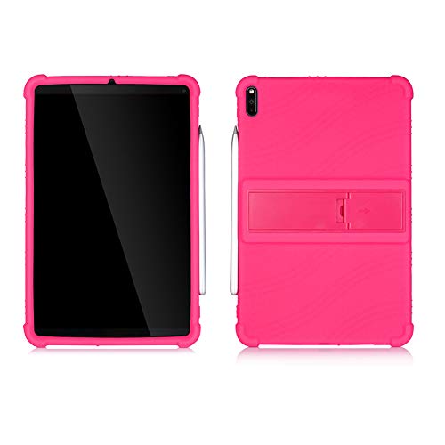 ZONLIN Generisch Hülle für Huawei MatePad Pro 2019 MRX-al07 / w09 10,8 Zoll Tablet, rutschfeste Stoßfeste Silikon Schutzhülle mit Standfunktion, Rose von ZONLIN