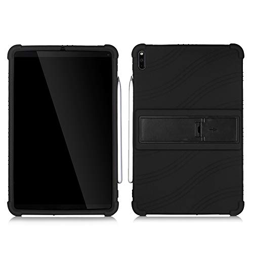 ZONLIN Generisch Hülle für Huawei MatePad Pro 2019 MRX-al07 / w09 10,8 Zoll Tablet, rutschfeste Stoßfeste Silikon Schutzhülle mit Standfunktion, Schwarz von ZONLIN