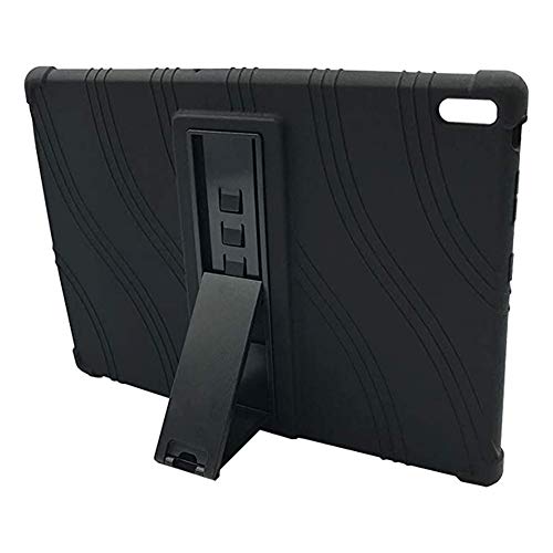 ZONLIN Generisch Hülle für Lenovo Tab E10 TB-X104/N 10,1-Zoll-Tablet, rutschfeste Stoßfeste Silikon Schutzhülle mit Standfunktion, Schwarz von ZONLIN
