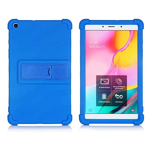 ZONLIN Generisch Hülle für Samsung Galaxy Tab A SM-T290/T295 8-Zoll Tablet, rutschfeste Stoßfeste Silikon Schutzhülle mit Standfunktion, Blau von ZONLIN