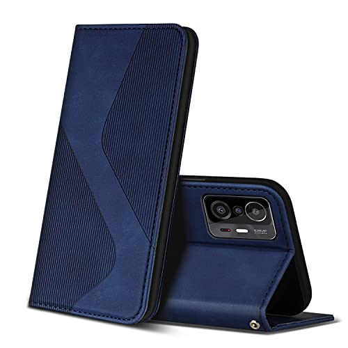 ZONNAVI Hülle für Xiaomi MI 11T / Xiaomi MI 11T Pro, PU Leder Handyhülle mit Kartenfächer, Lederhülle Flip Wallet Case Schutzhülle für Xiaomi MI 11T 5G / 11T Pro 5G (Blau) von ZONNAVI