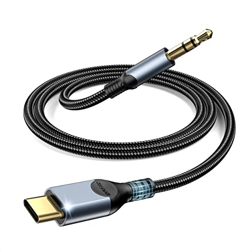 ZOOAUX Audiokabel USB Typ-C auf 3,5 mm Stecker, Adapter USB C auf 3,5 mm Audio Aux Kopfhörer für Huawei P40 Pro/P30 Pro/P20,Mate 30/20,Samsung S22/S21+/S21 Ultra/S20/Note1 0,Xiaom. i,HTC, Home Stereos von ZOOAUX